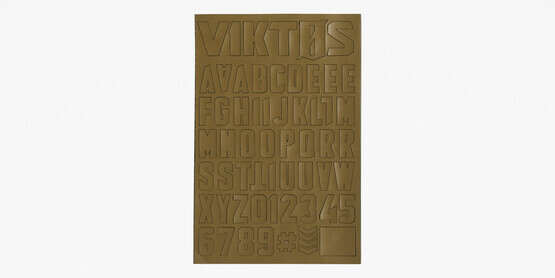 Viktos Moralphabet Gear Peel and Stick Letters in Coyote